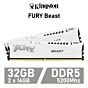 Kingston FURY Beast 32GB DDR5-5200 CL36 1.25v KF552C36BWEK2-32 Desktop Memory by kingston at Rebel Tech