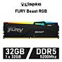 Kingston FURY Beast RGB 32GB DDR5-5200 CL36 1.25v KF552C36BBEA-32 Desktop Memory by kingston at Rebel Tech