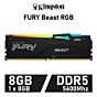 Kingston FURY Beast RGB 8GB DDR5-5600 CL36 1.25v KF556C36BBEA-8 Desktop Memory by kingston at Rebel Tech