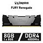 Kingston FURY Renegade 8GB DDR4-4000 CL19 1.35v KF440C19RB/8 Desktop Memory by kingston at Rebel Tech