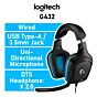 Logitech G432 981-000770 Wired Gaming Headset by logitech at Rebel Tech