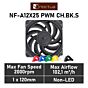 Noctua NF-A12x25 PWM chromax.black.swap 120mm PWM NF-A12X25 PWM CH.BK.S Case Fan by noctua at Rebel Tech