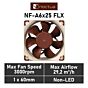 Noctua Premium NF-A6X25 FLX 60MM NF-A6X25 Case Fan by noctua at Rebel Tech