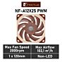 Noctua NF-A12x25 PWM 120mm PWM NF-A12X25 PWM Case Fan by noctua at Rebel Tech