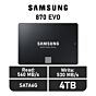 Samsung 870 EVO 4TB SATA6G MZ-77E4T0BW 2.5" Solid State Drive by samsung at Rebel Tech