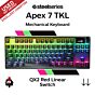 SteelSeries Apex 7 TKL SteelSeries QX2 Red 64646-USED-E TKL Size Mechanical Keyboard by steelseries at Rebel Tech