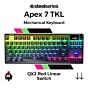 SteelSeries Apex 7 TKL SteelSeries QX2 Red 64646 TKL Size Mechanical Keyboard by steelseries at Rebel Tech