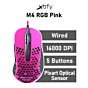 Xtrfy M4 RGB Pink Optical XG-M4-RGB-PINK Wired Gaming Mouse by xtrfy at Rebel Tech