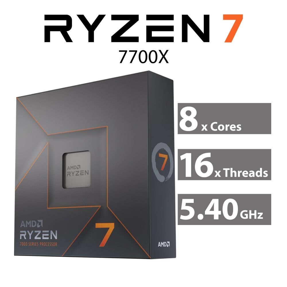AMD Ryzen 7 7700X Raphael 8-Core 4.50GHz AM5 105W 100-100000591WOF