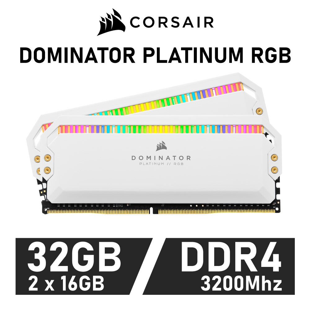 CORSAIR DOMINATOR PLATINUM RGB 32GB Kit DDR4-3200 CL16 1.35v