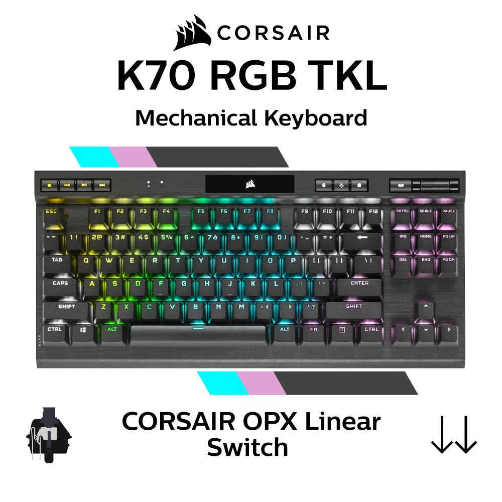 CORSAIR K70 RGB TKL CORSAIR OPX CH-911901A TKL Size Mechanical