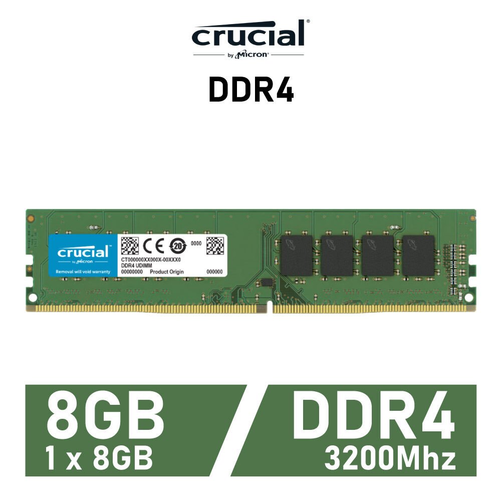 Ram DDR4 desktop 8 Go 3200Mhz CT8G4DFRA32A