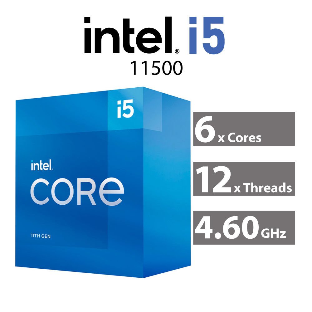 Processeur Intel i5 11e génération, LGA 1200, processeur i5 11400 11500  avec graisse thermique, processeur i5 11600K, pâte thermique, construire un  ordinateur de jeu, nouveau