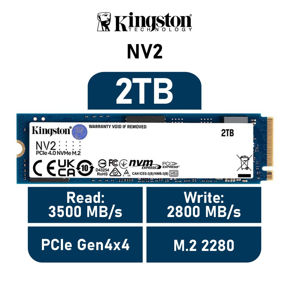 2TB Kingston NVMe NV2-2000G