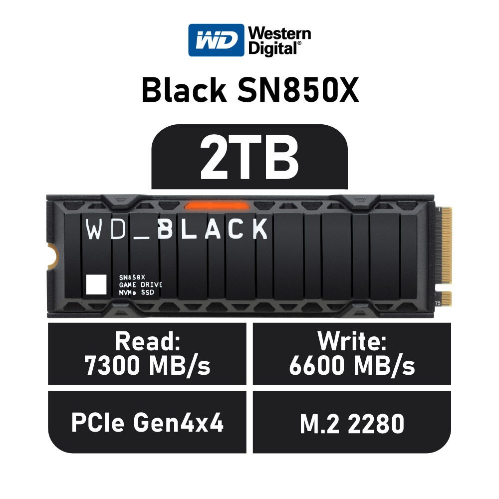 WESTERN DIGITAL WDS200T2XHE WD Black SN850X NVMe 内蔵SSD M.2 NVM Express 2TB  ヒートシンク搭載 :0718037891309:XPRICE Yahoo!店 - 通販 - Yahoo!ショッピング - PCパーツ